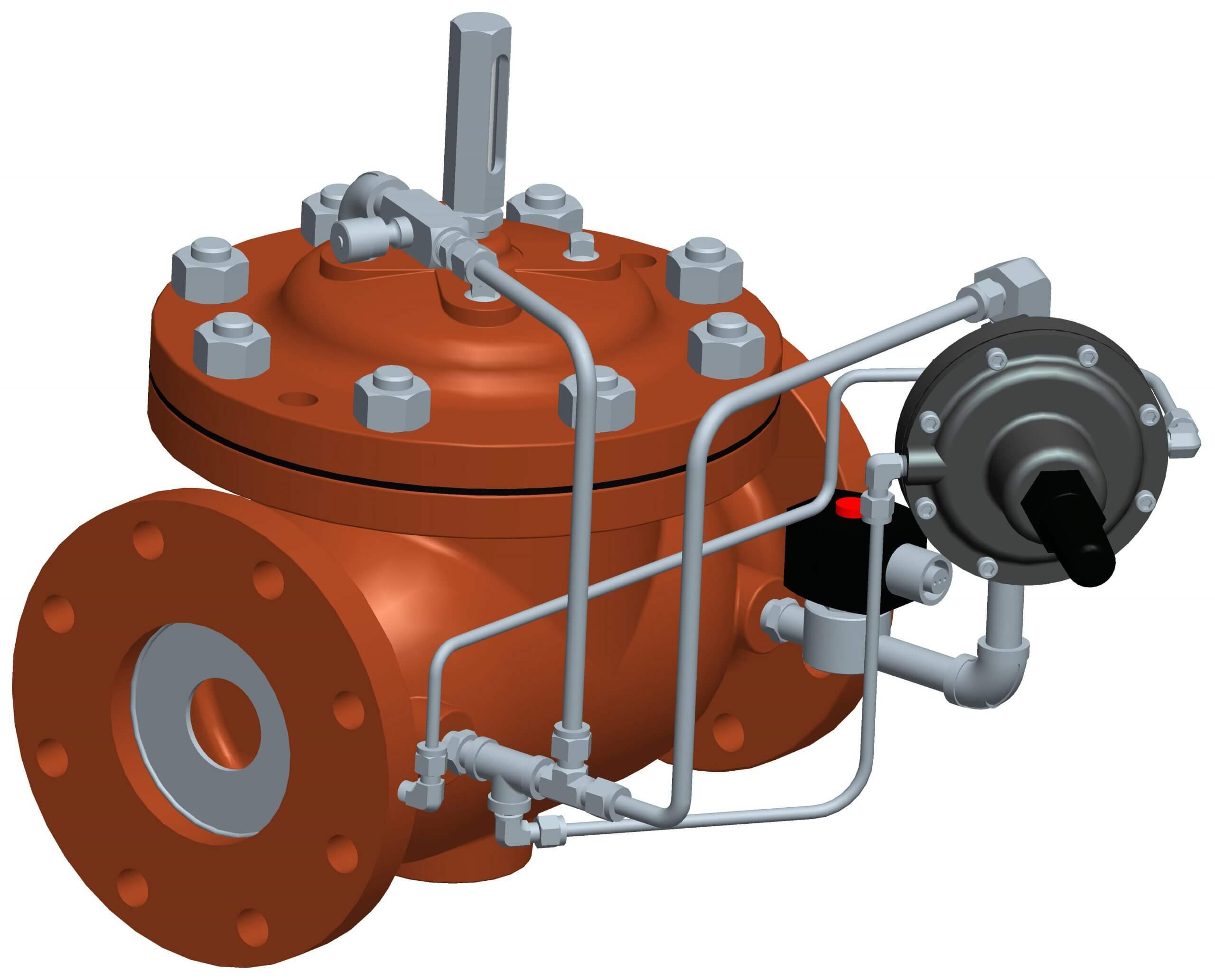 Model 120-1 Rate of Flow/ Solenoid Shut-Off Valve