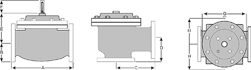 Rate of Flow Control Valves Dimensions