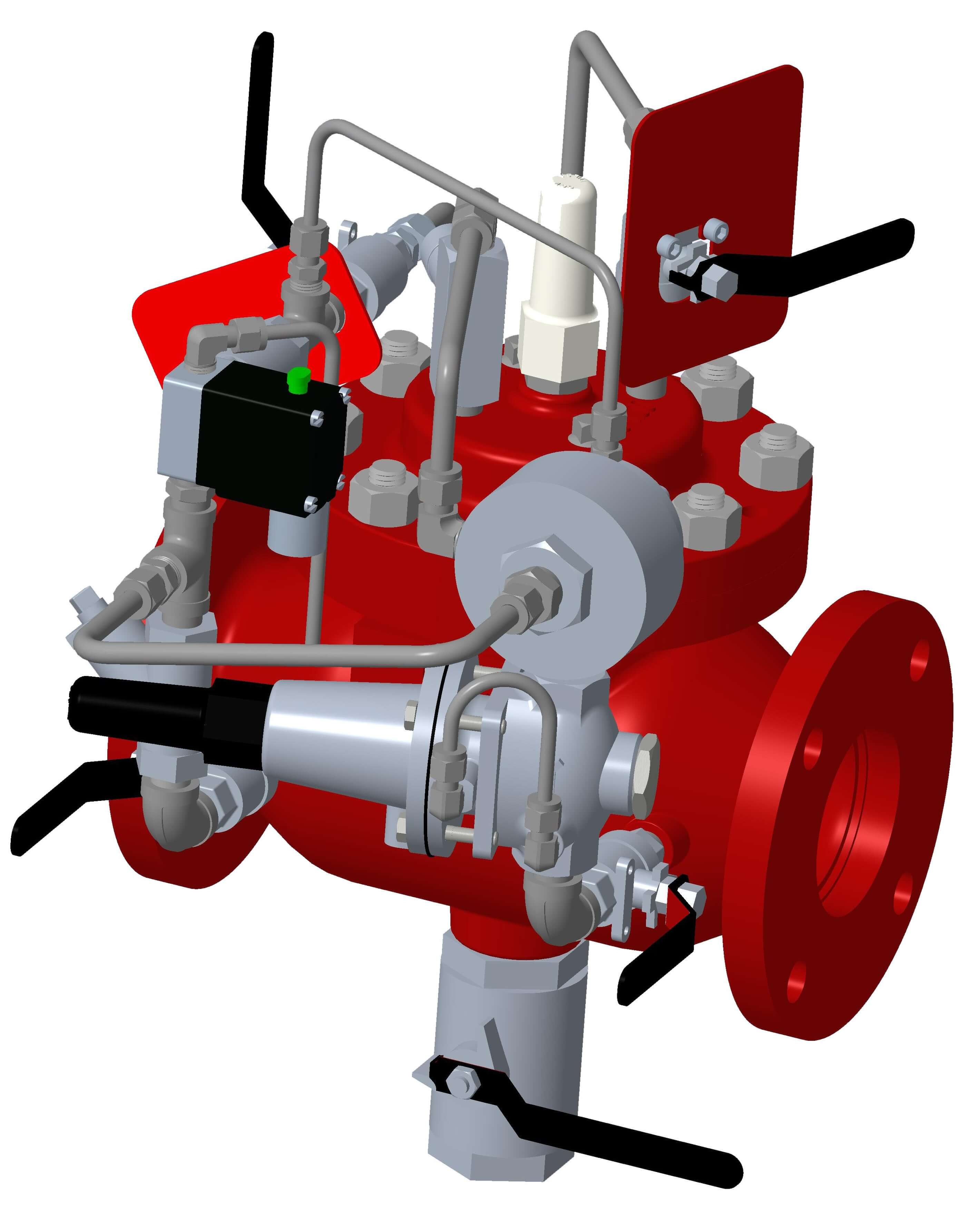 Model 1165MR Pressure Reducing/Solenoid Shutoff Deluge Valve OCV